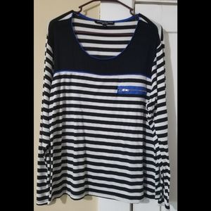 🌹2X Absolute Angel Long-Sleeve Stripe Shirt